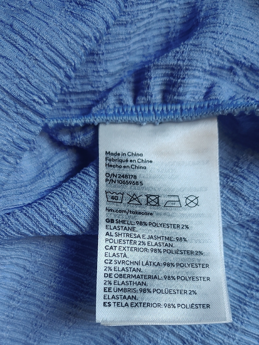 Light Blue Ruched Spaghetti Strap Dress - Picture 8 of 8